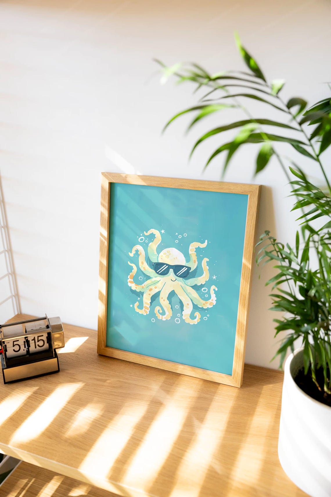 Cute Octopus Nursery Art Print Octopus Art Kids Decor Colorful Wall Hanging Gallery Wall Set Childrens Poster