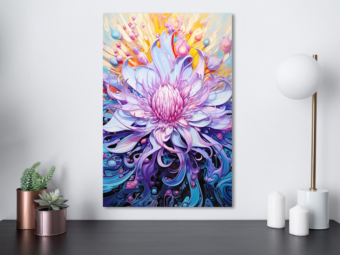 Psychedelic Chaos Abstract Patterns Art Print