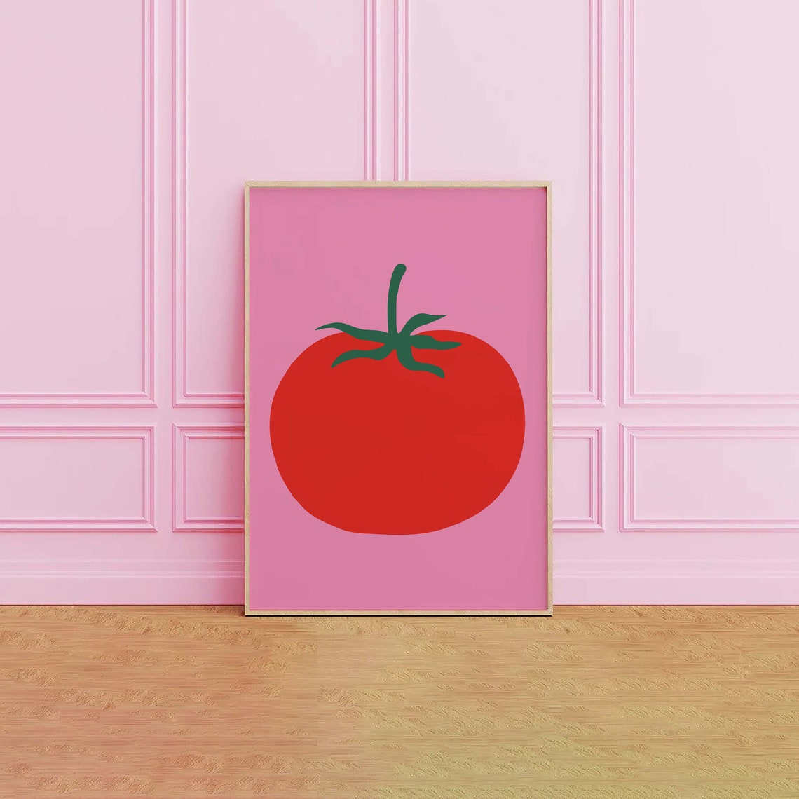 Tomato Print Art Pomodoro Tomato Wall Art Italian Kitchen Art Print Cute Trendy Wall Art - Image 2