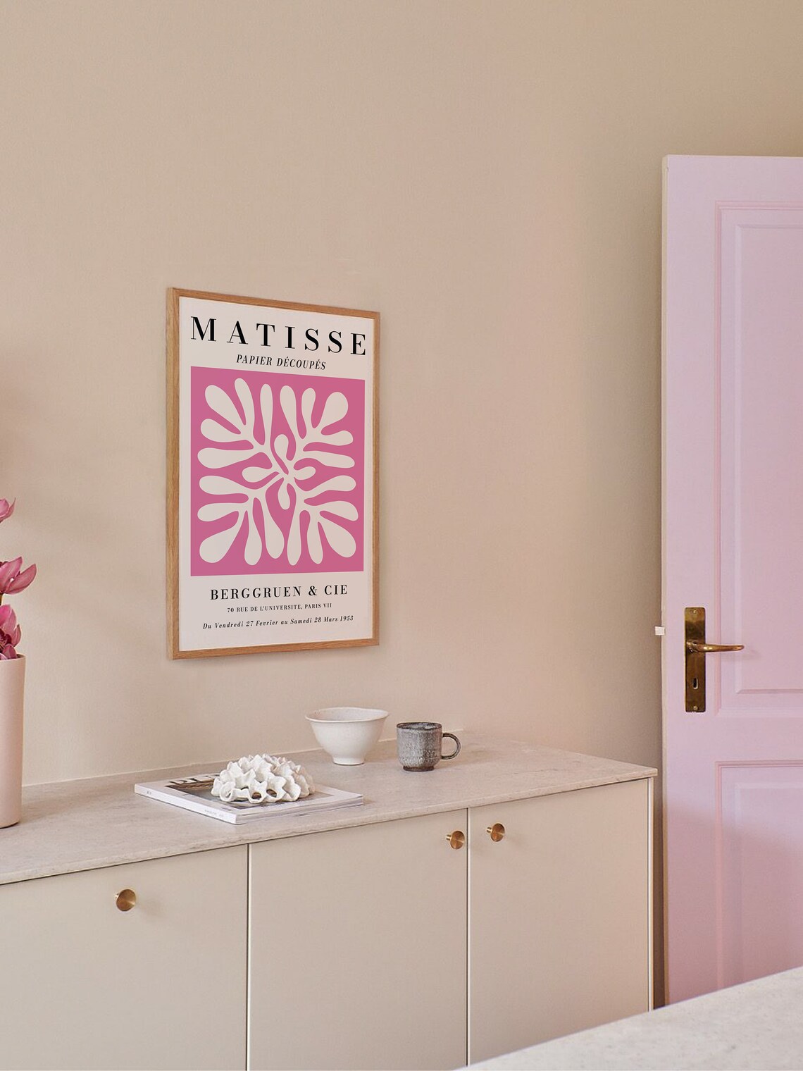 Henri Matisse Papier Decoupes Pink Exhibition Cut Out Art Poster - Image 5