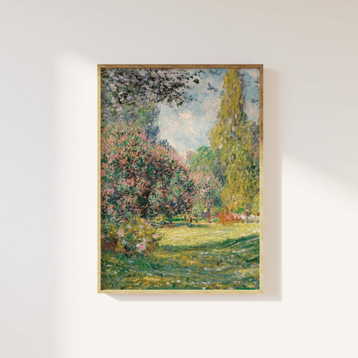 Claude Monet Garden Impressionist Landscape Painting Wall Poster - Image 4