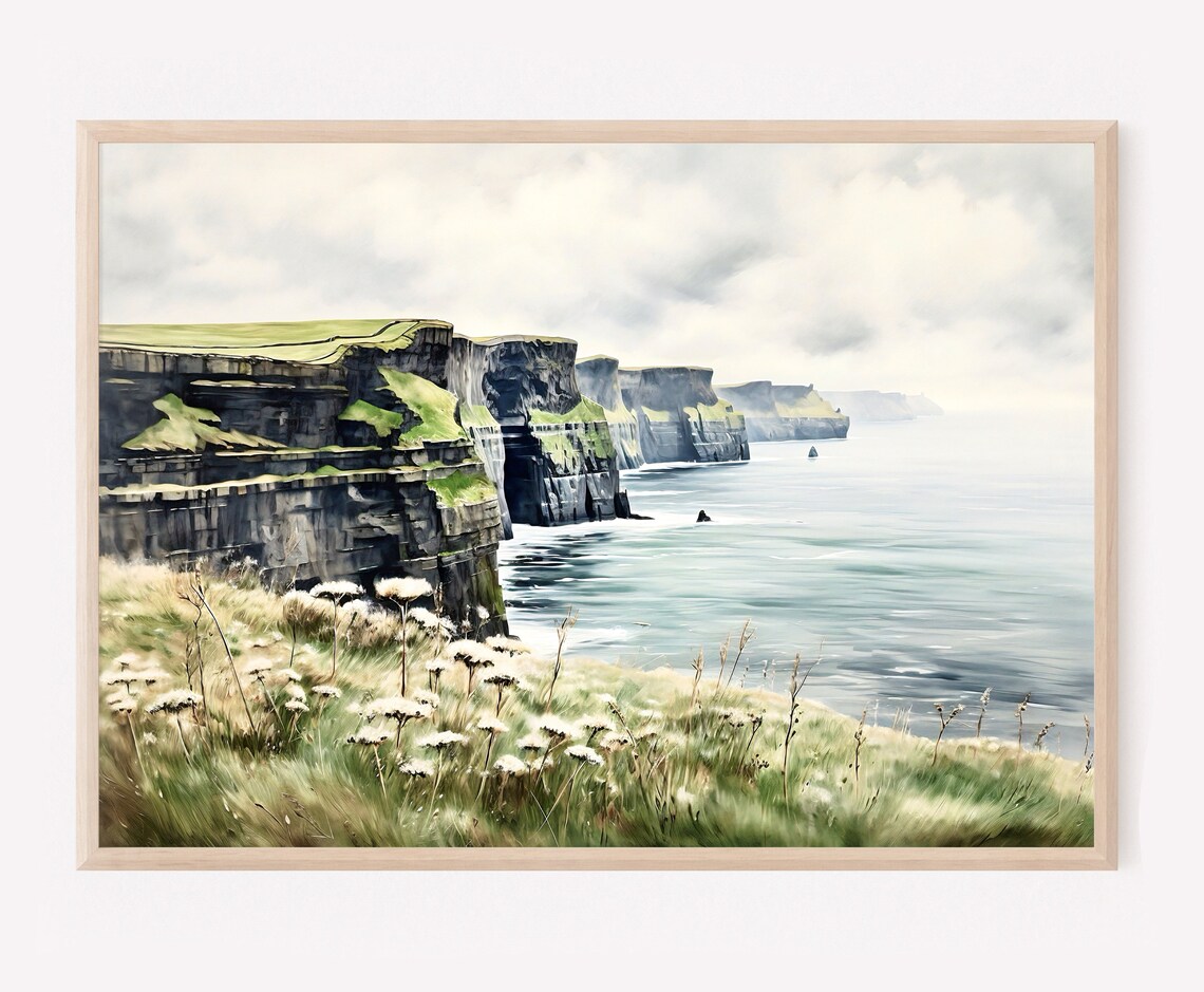 Cliffs Of Moher Co Clare Ireland Travel Poster