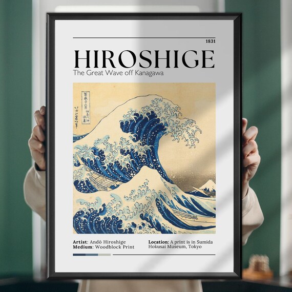 The Great Wave off Kanagawa Japanese Woodblock Exhibition Poster