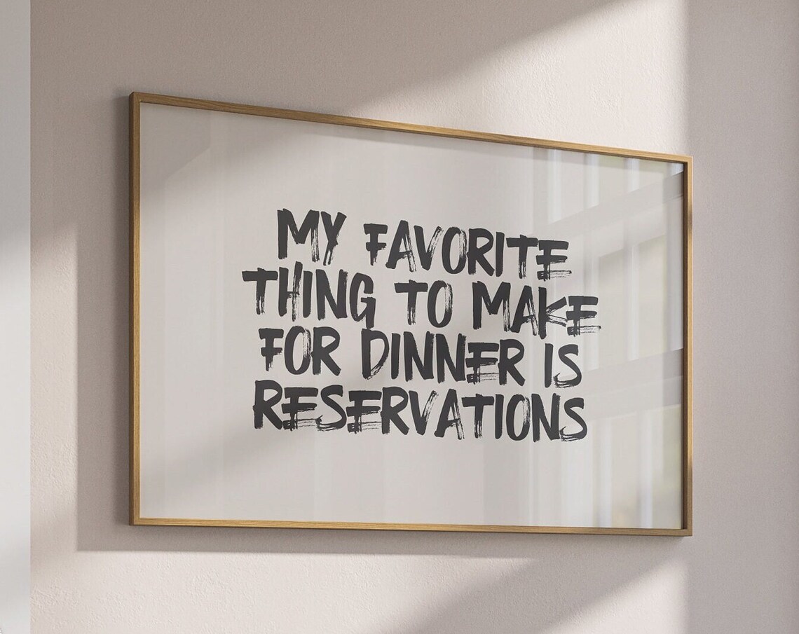 Downtown Girl Aesthetic Kitchen Art Print