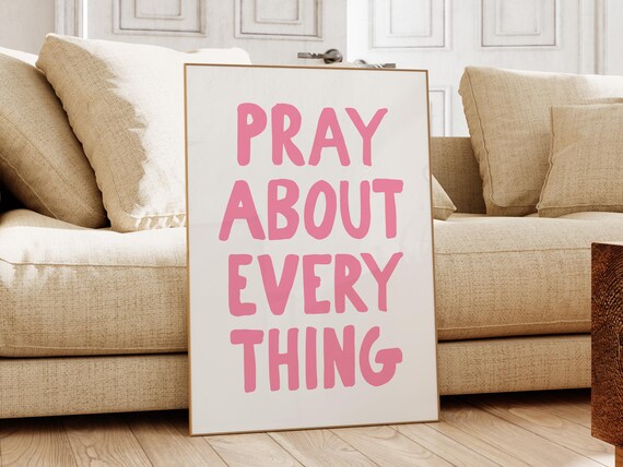 Pink Christian Wall Art Cute Pink Bible Verse Art Print Trendy Christian Aesthetic Home Decor Preppy Pink Christian Print