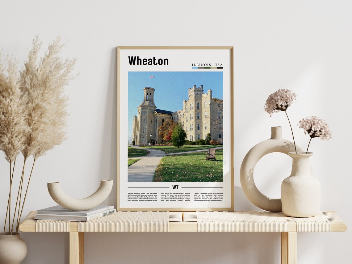 Wheaton Poster Wheaton Print Wheaton Wall Art United States Photo United States Poster United States Print - Image 6