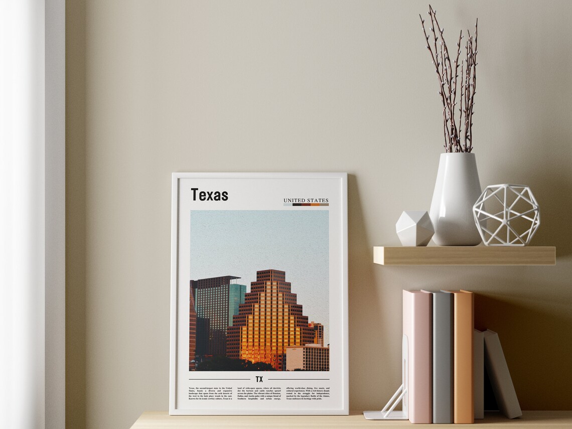 Texas Travel Poster, United States Photo - Image 3