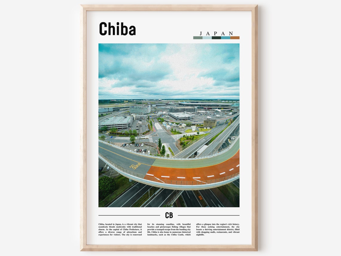 Chiba Poster Chiba Print Chiba Wall Art Asia Print Asia Poster Asia Photo Minimal Travel Poster
