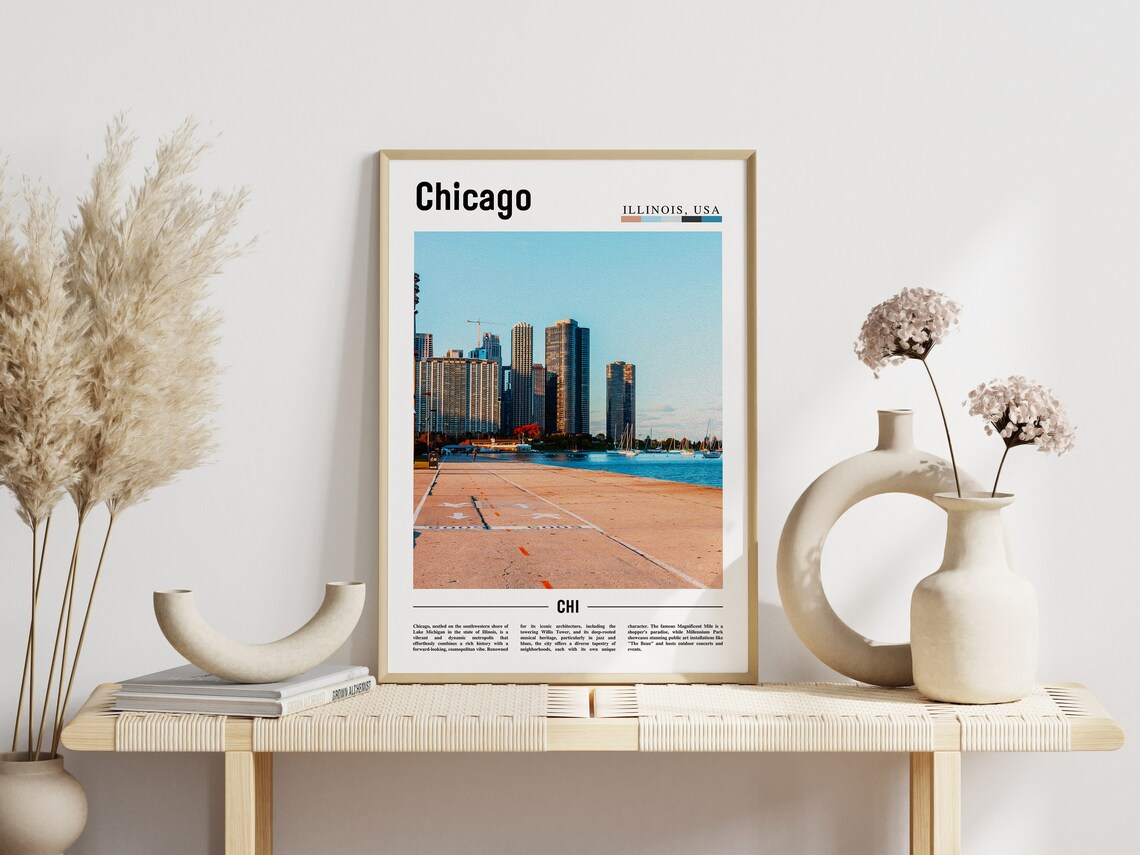 Chicago Travel Poster, United States Photo - Image 6
