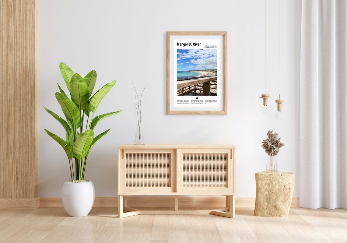 Margaret River Print Margaret River Poster Margaret River Wall Art Minimal Travel Print Minimal City Poster Travel Oil Painting Poster - Image 4