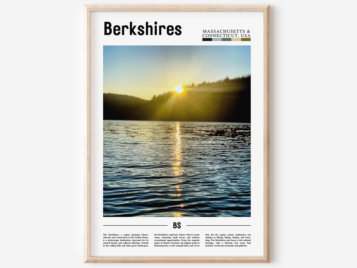 Berkshires Travel Poster, United States Photo