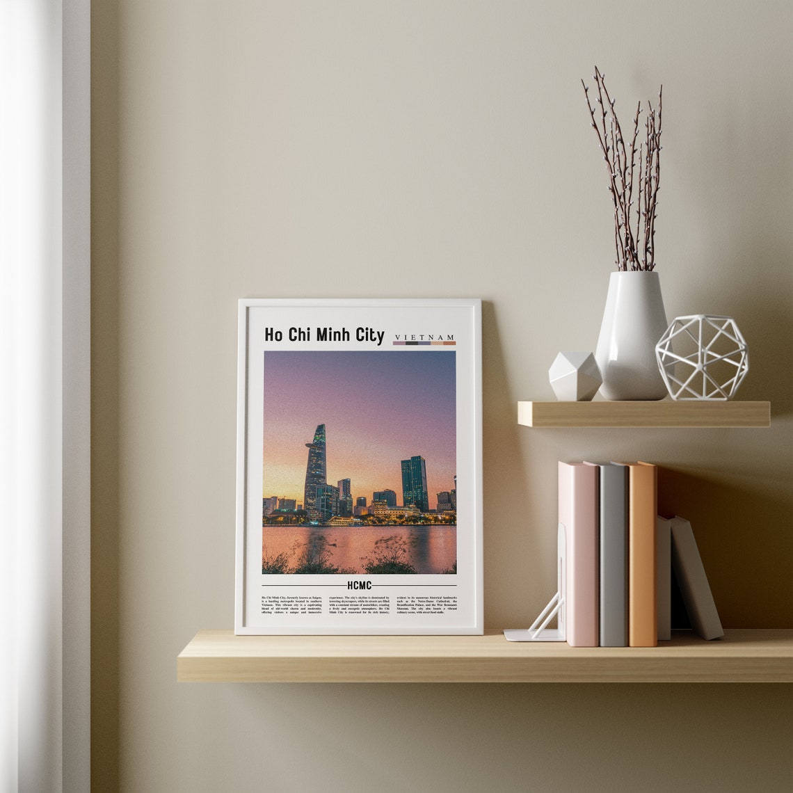Ho Chi Minh City Poster Ho Chi Minh City Print Ho Chi Minh City Wall Art Asia Print Asia Poster Asia Photo Minimal Travel Poster - Image 3