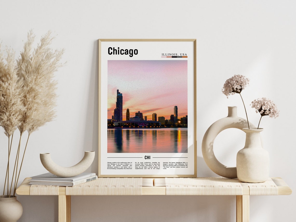 Chicago Print Chicago Poster Chicago Wall Art United States Photo United States Poster United States Print - Image 6