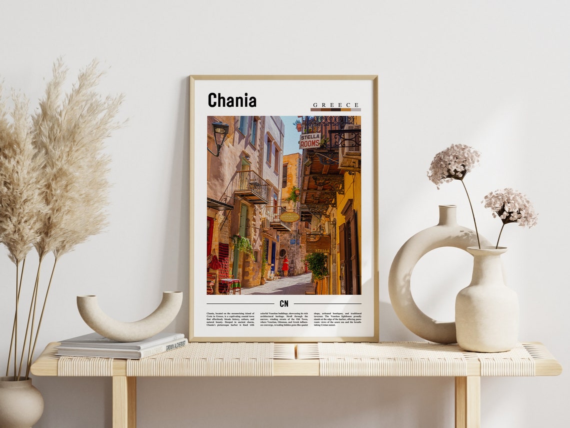 Chania Poster Chania Print Chania Wall Art Europe Photo Europe Poster Europe Print Travel Poster - Image 6