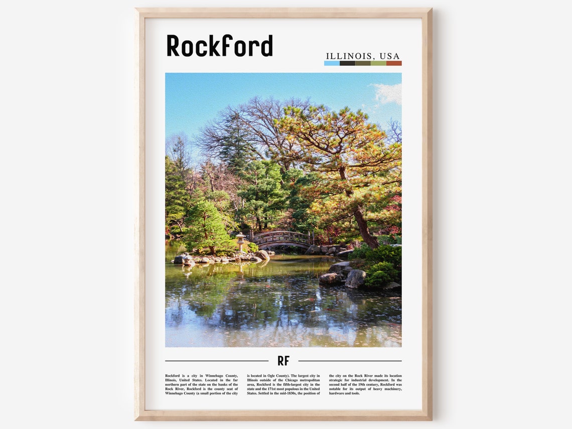 Rockford Poster Rockford Print Rockford Wall Art United States Photo United States Poster United States Print