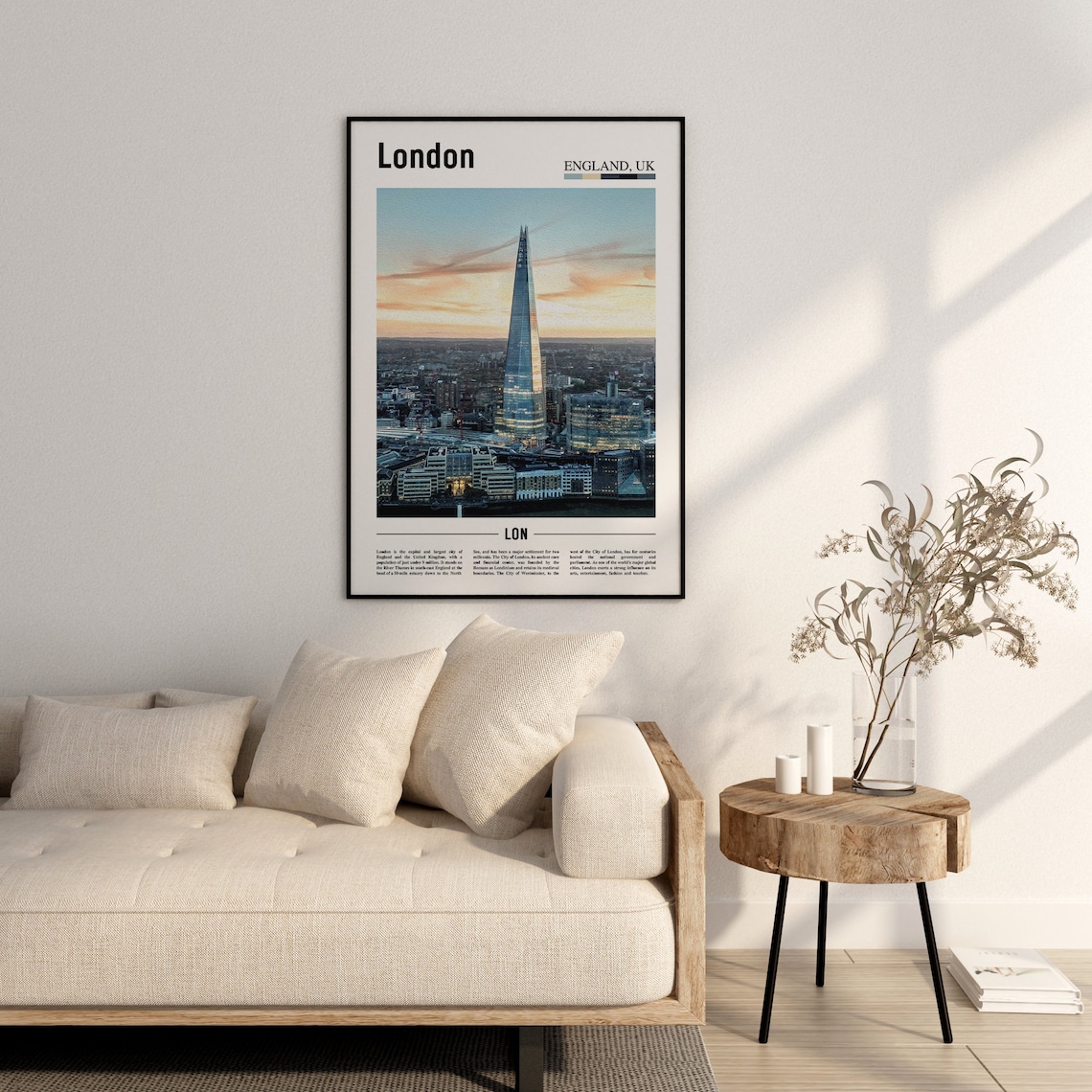 London Minimal Travel Poster, City Art Print - Image 2