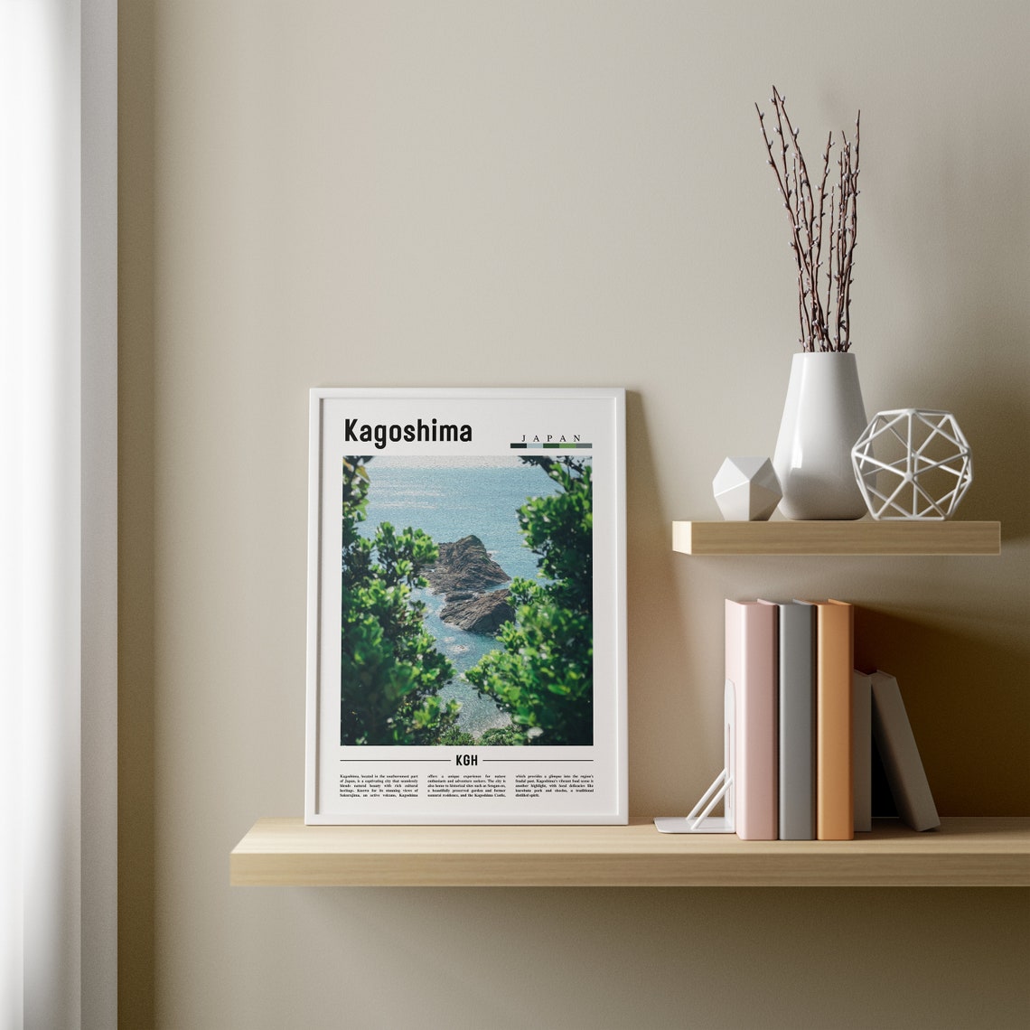 Kagoshima Poster Kagoshima Print Kagoshima Wall Art Asia Print Asia Poster Asia Photo Minimal Travel Poster - Image 3