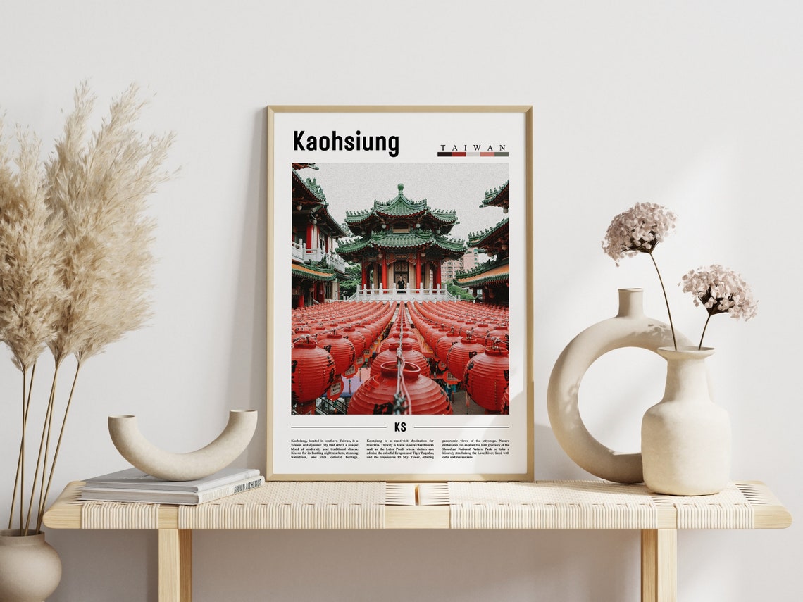 Kaohsiung Poster Kaohsiung Print Kaohsiung Wall Art Asia Print Asia Poster Asia Photo Minimal Travel Poster - Image 6