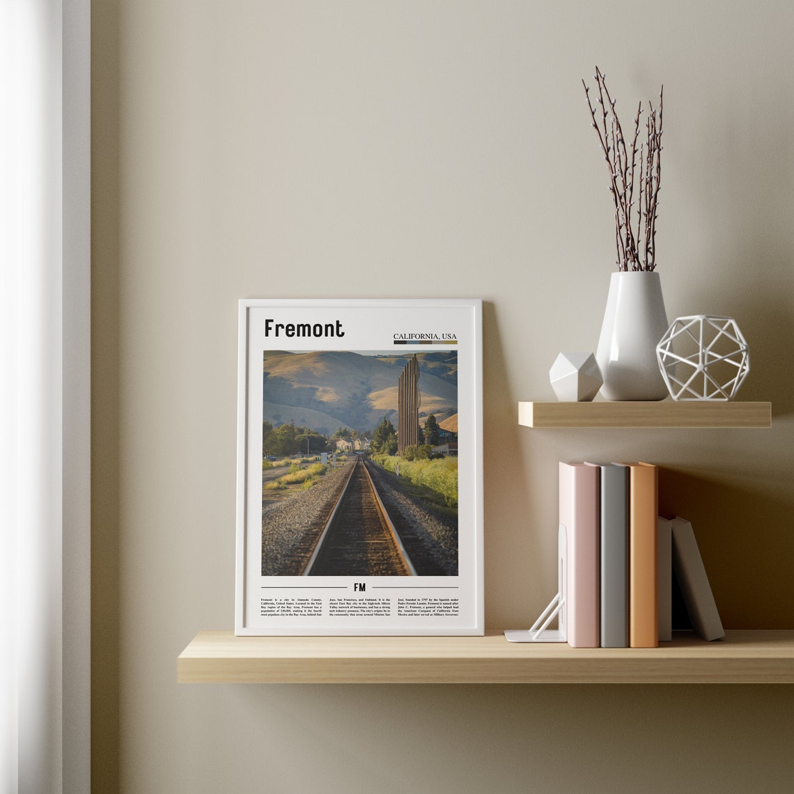 Fremont Print Fremont Poster Fremont Wall Art Minimal Travel Print Minimal City Poster Travel Destination City Print Oil Painting Poster - Image 2