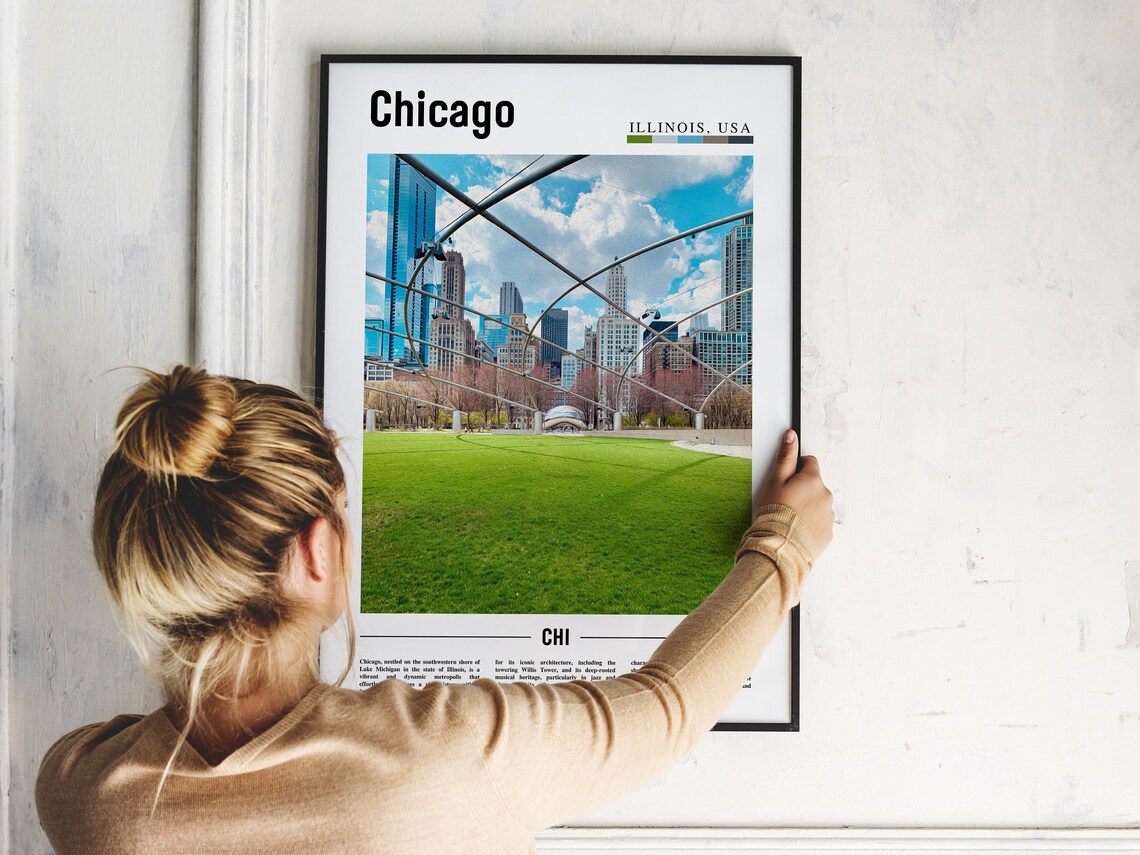 Chicago Travel Poster, United States Photo - Image 5