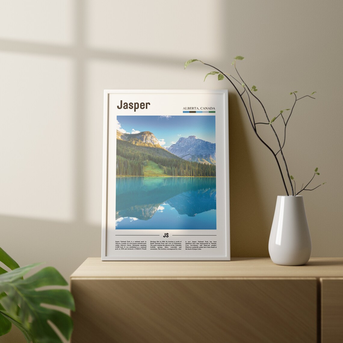 Jasper Colorful City Travel Artwork - Image 2