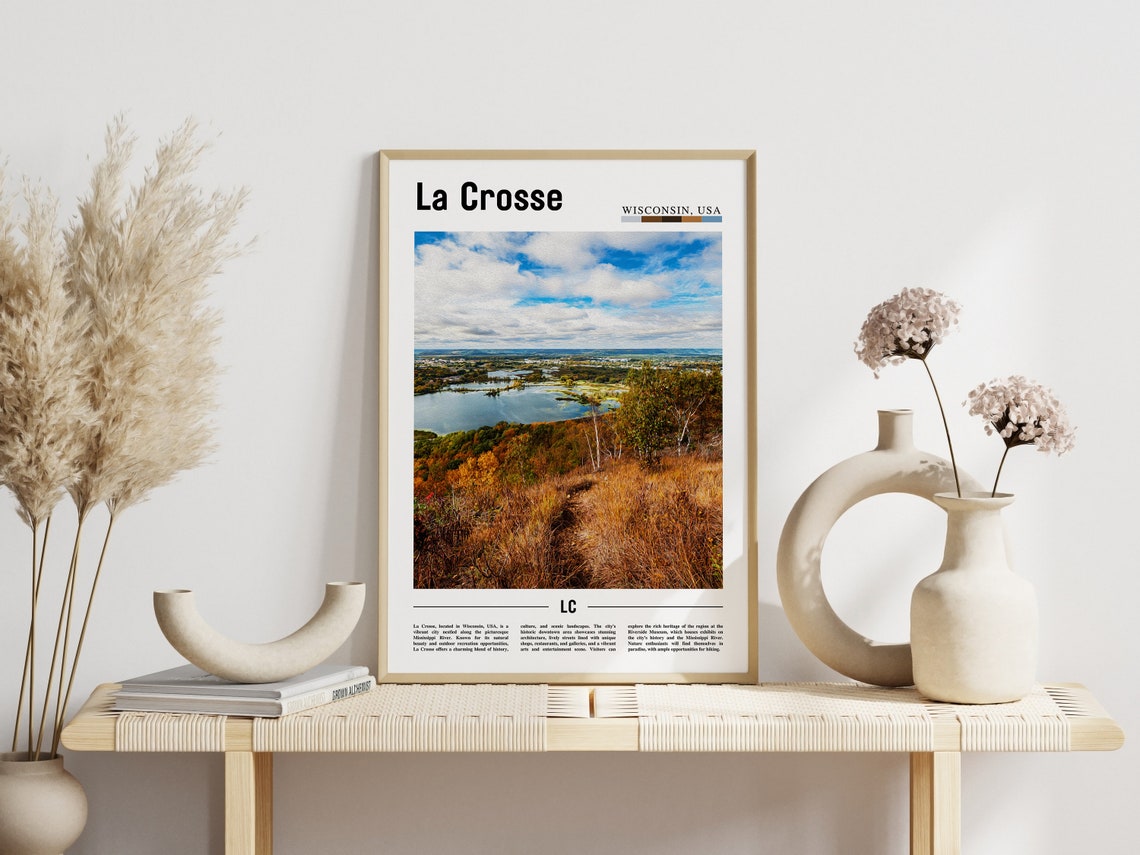 La Crosse Poster La Crosse Print La Crosse Wall Art United States Photo United States Poster United States Print - Image 6