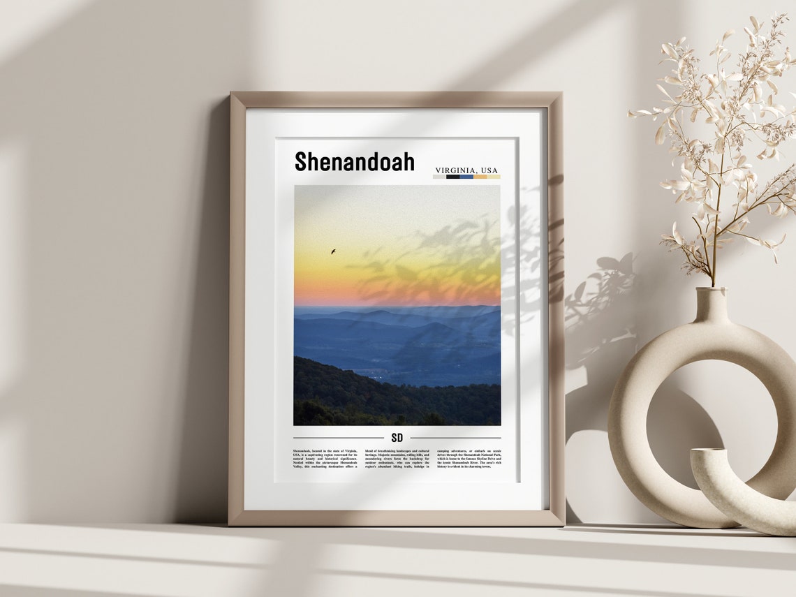 Shenandoah Poster Shenandoah Print Shenandoah Wall Art United States Photo United States Poster United States Print - Image 3