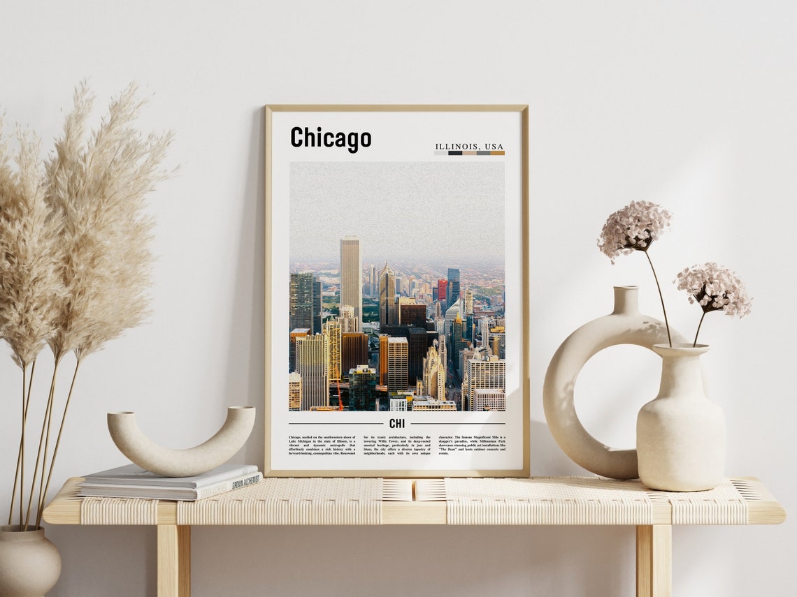 Chicago Print Chicago Poster Chicago Wall Art United States Photo United States Poster United States Print - Image 6