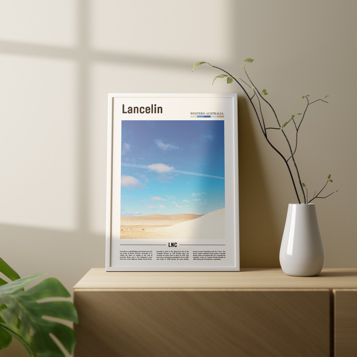 Lancelin Travel Poster, Colorful City Artwork - Image 2