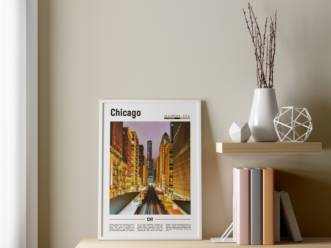 Chicago Travel Poster, United States Photo - Image 3