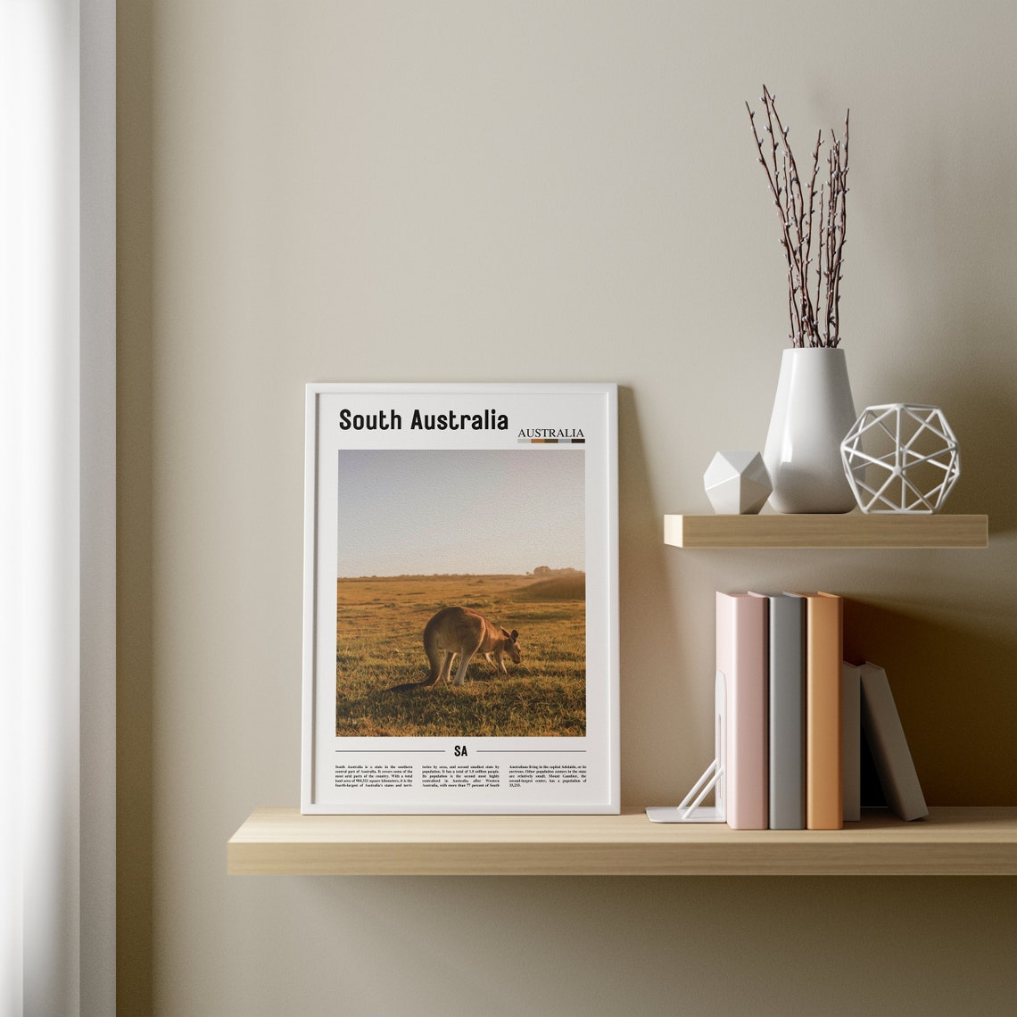 South Australia Print South Australia Poster South Australia Wall Art Oil Painting Poster City Artwork Travel Artwork Travel Wall Art - Image 3