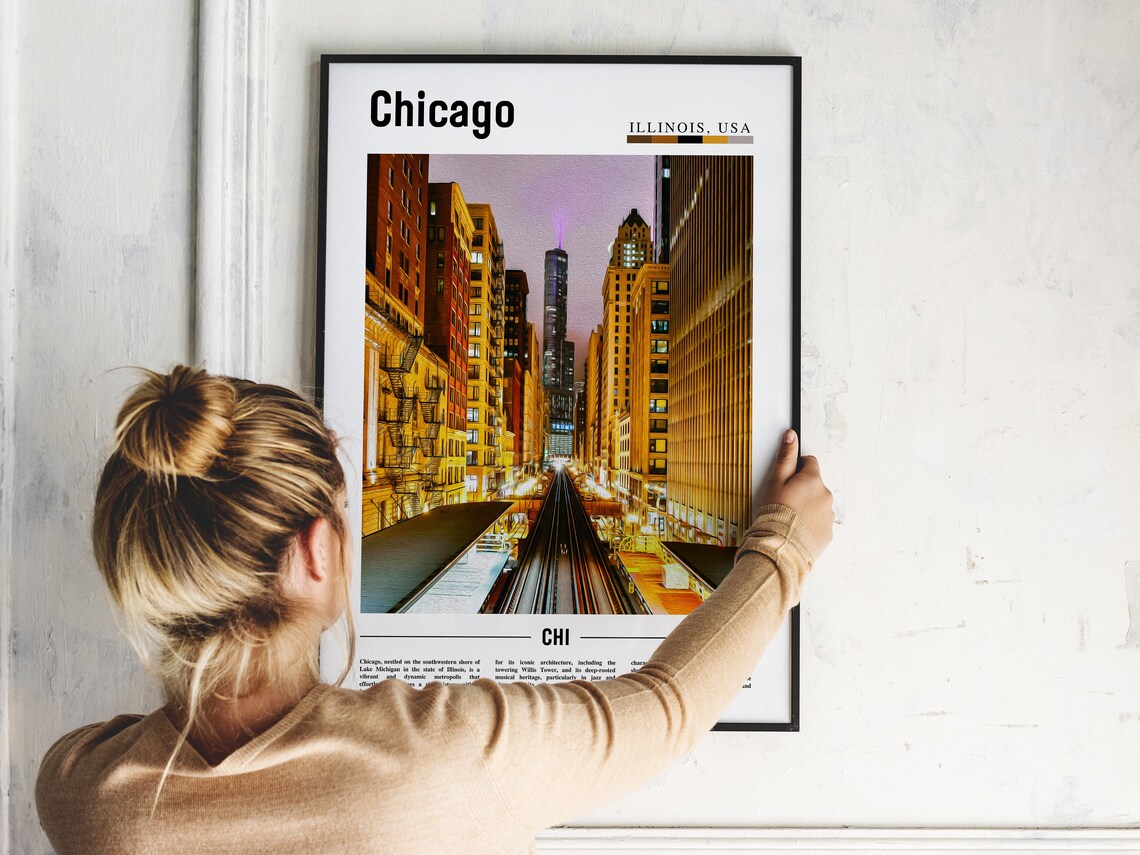 Chicago Travel Poster, United States Photo - Image 5