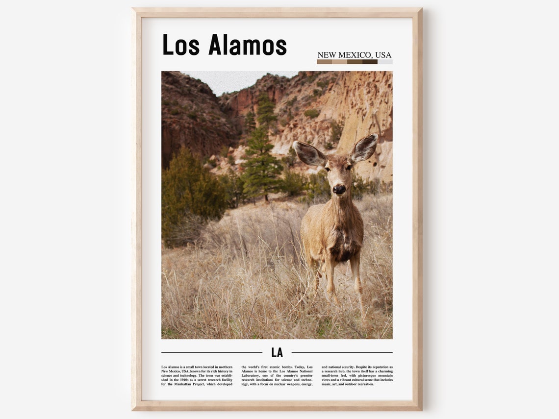 Los Alamos Poster Los Alamos Print Los Alamos Wall Art United States Photo United States Poster United States Print