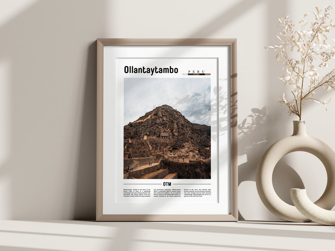 Ollantaytambo Poster Ollantaytambo Print Ollantaytambo Wall Art South America Poster South America Print Travel Poster - Image 3