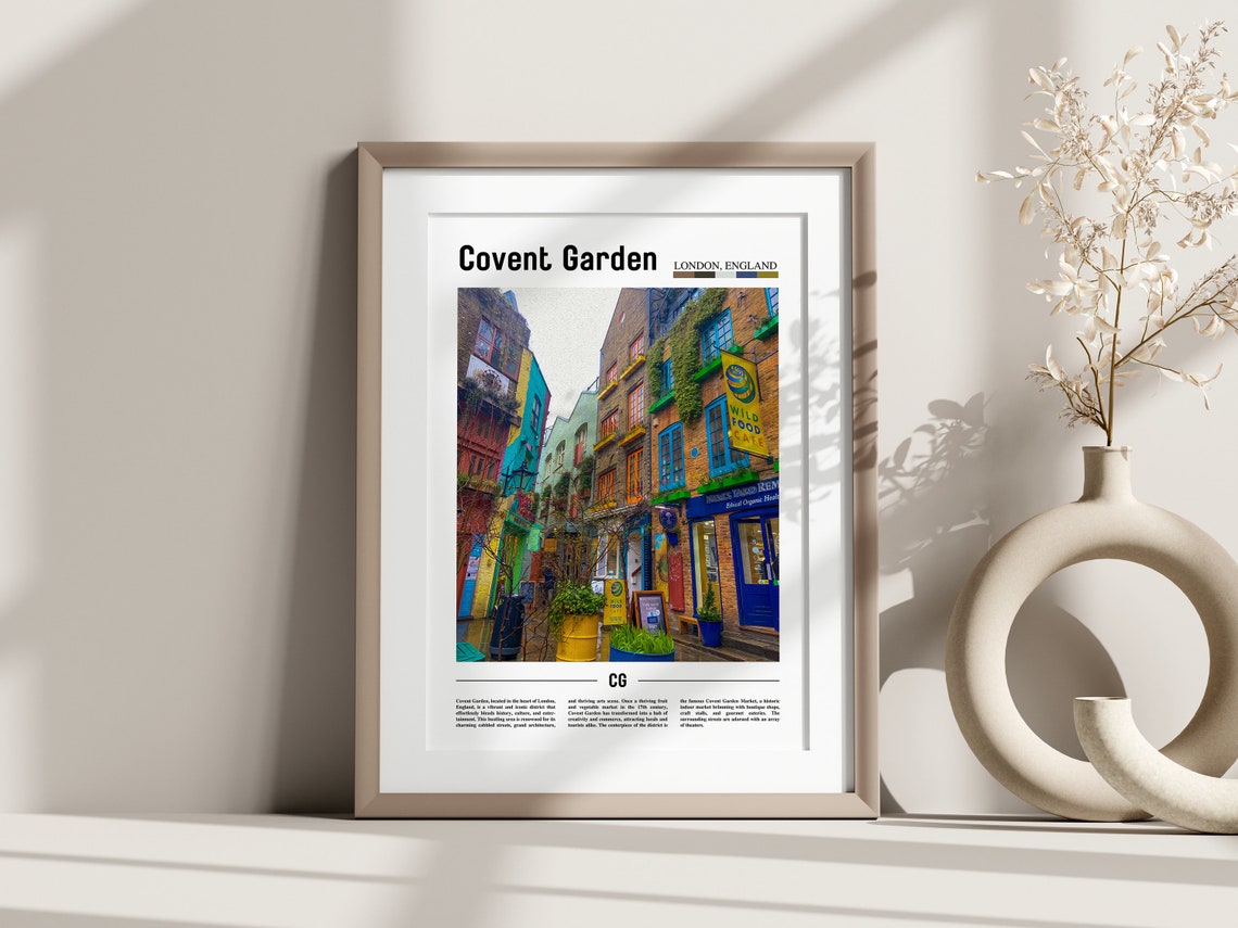 Covent Garden Poster Covent Garden Print Covent Garden Wall Art Europe Photo Europe Poster Europe Print Travel Poster - Image 3