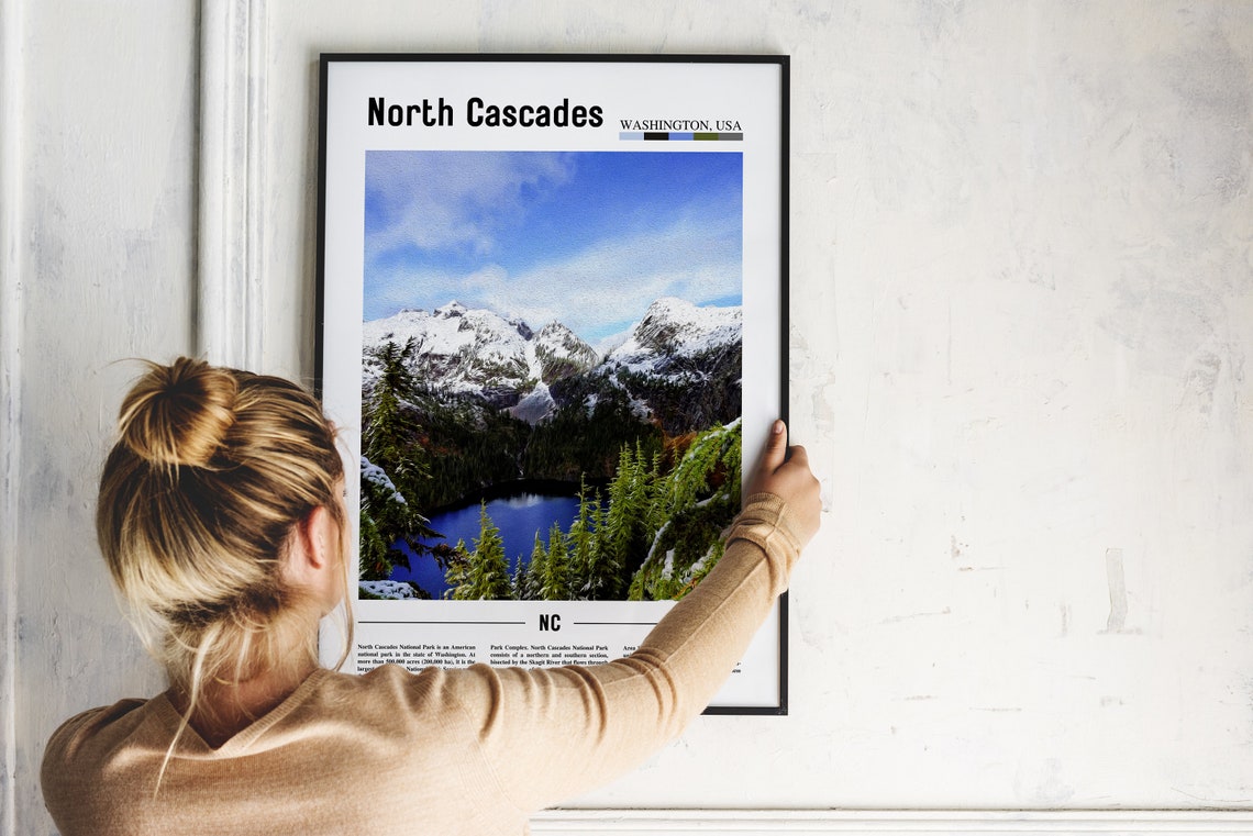North Cascades Poster North Cascades Print North Cascades Wall Art United States Photo United States Poster United States Print - Image 4