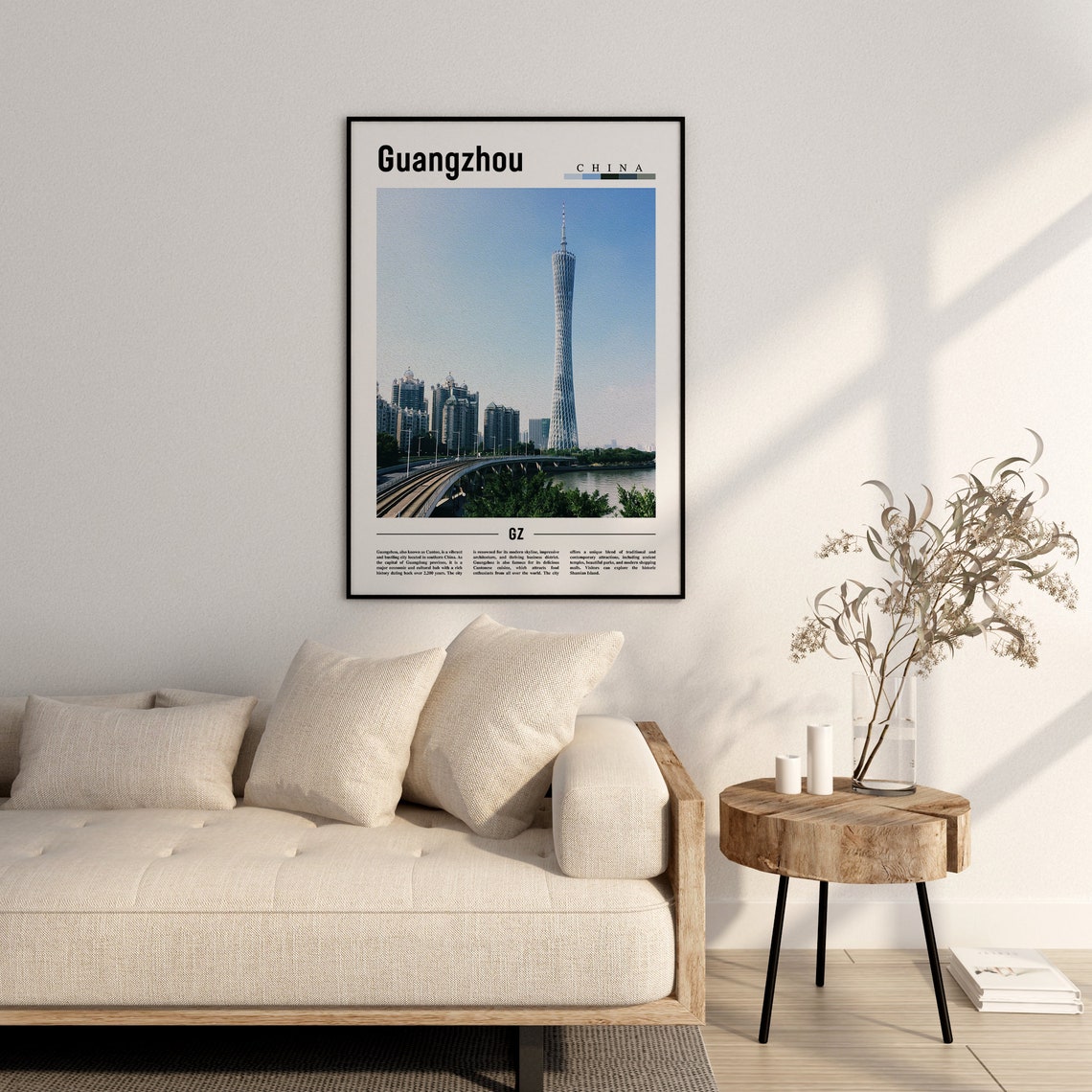 Guangzhou Poster Guangzhou Print Guangzhou Wall Art Asia Print Asia Poster Asia Photo Minimal Travel Poster - Image 2
