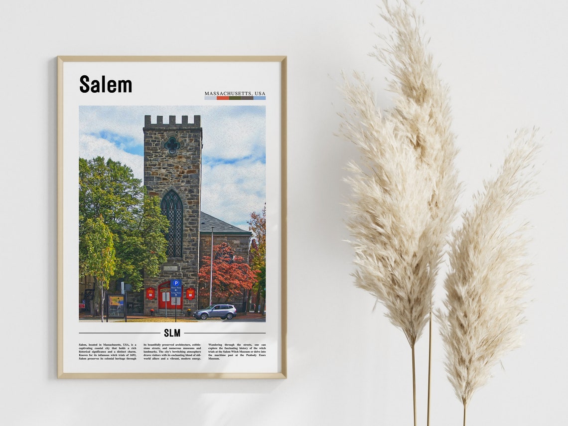 Salem Poster Salem Print Salem Wall Art United States Photo United States Poster United States Print - Image 4