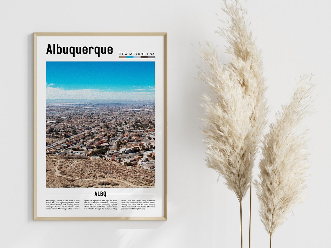 Albuquerque Poster Albuquerque Print Albuquerque Wall Art United States Photo United States Poster United States Print - Image 4