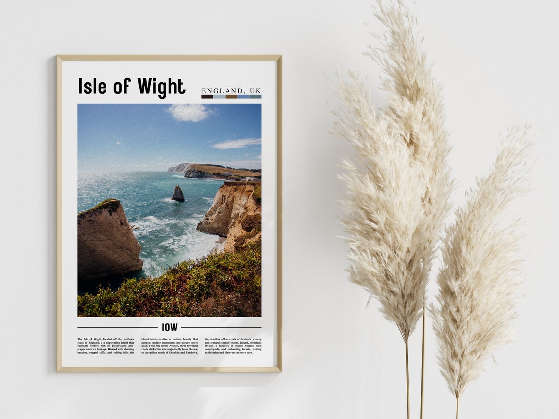 Isle Of Wight Poster Isle Of Wight Print Isle Of Wight Wall Art Europe Photo Europe Poster Europe Print Travel Poster - Image 4