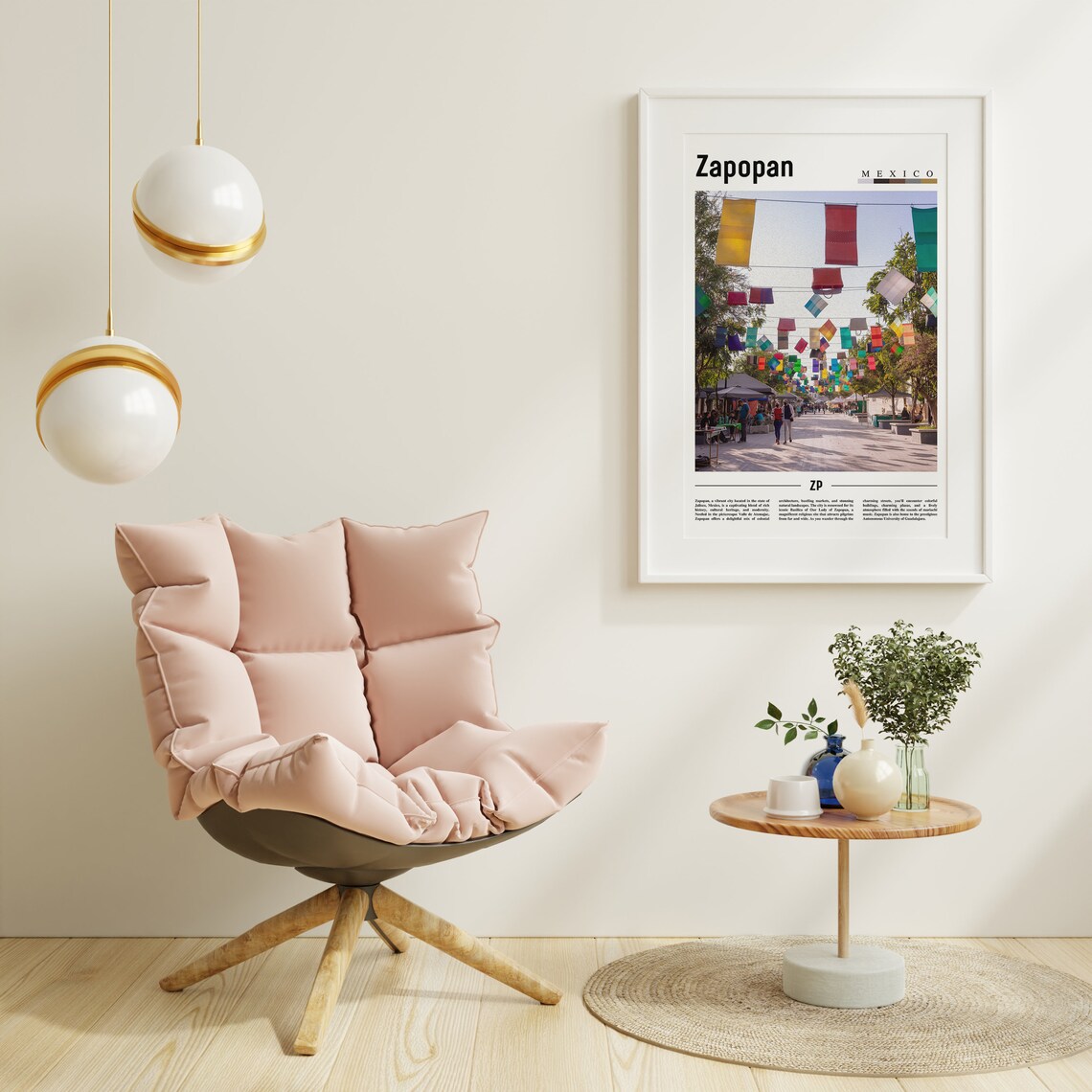 Zapopan Minimal Travel Poster, Oil Painting Style - Image 6