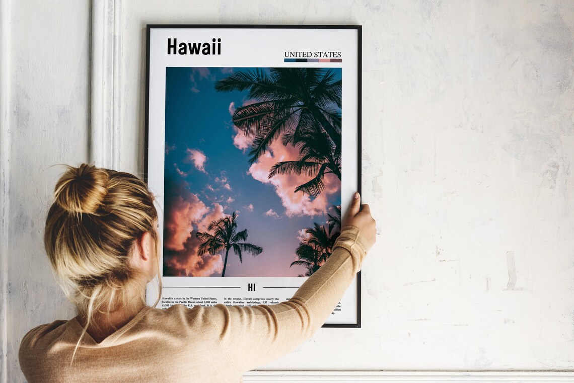 Hawaii Travel Poster, United States Photo - Image 5