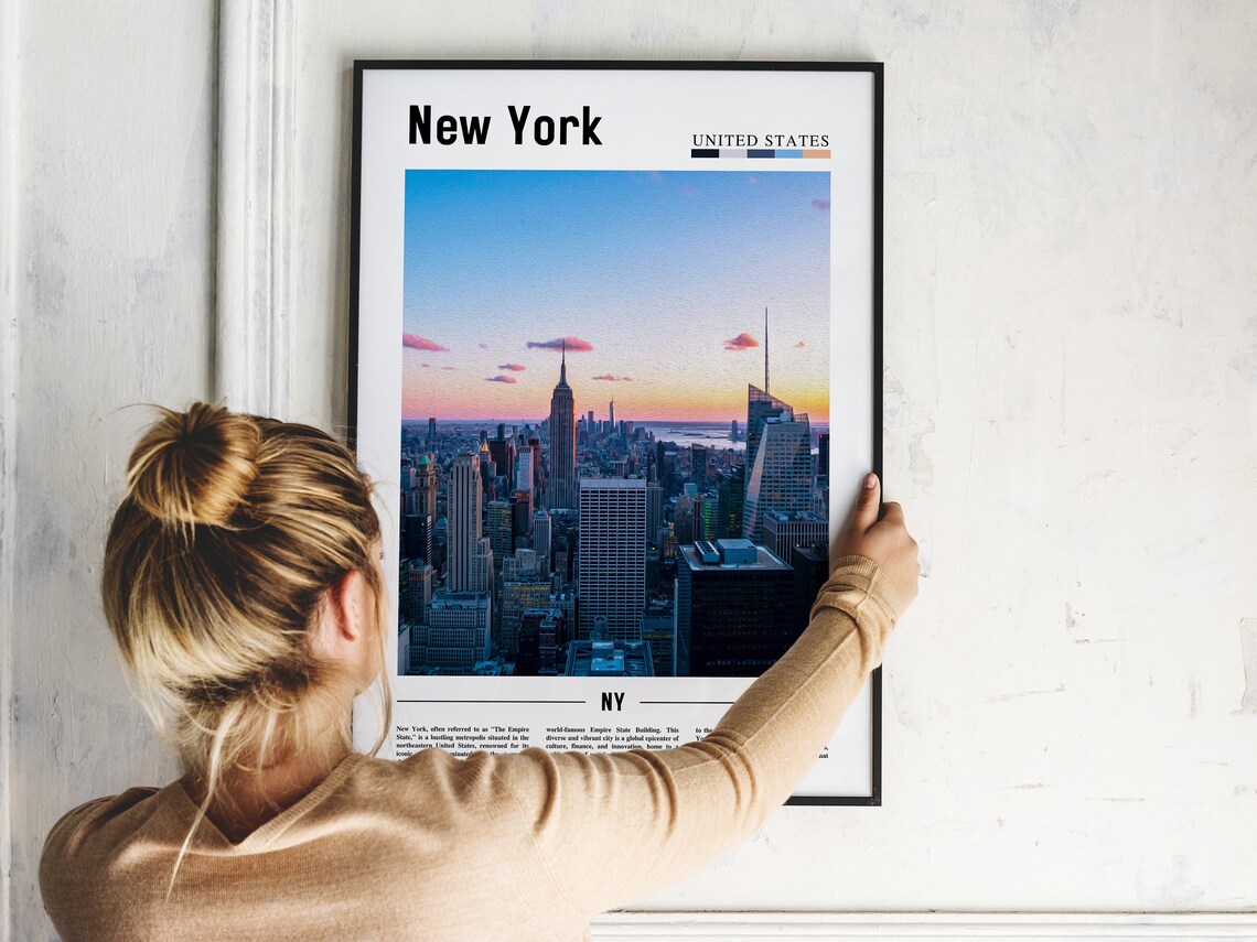 New York Travel Poster, New York Wall Art - Image 5