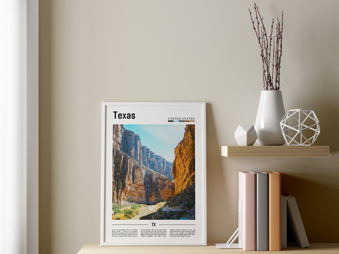 Texas Poster Texas Print Texas Wall Art Texas Photo United States Photo United States Poster United States Print - Image 3
