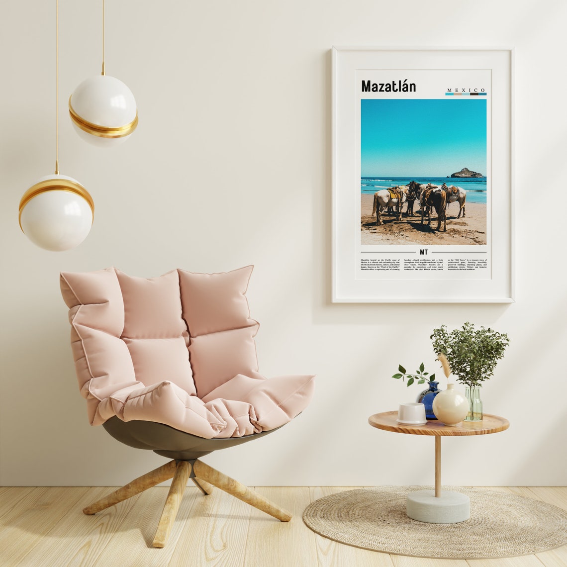 Mazatln Poster Mazatln Print Mazatln Wall Art Minimal Travel Print Travel Destination Oil Painting Poster - Image 6