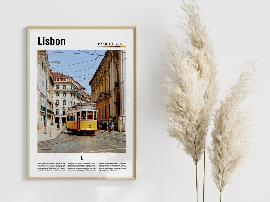 Lisbon Poster Lisbon Print Lisbon Wall Art Europe Photo Europe Poster Europe Print Travel Poster - Image 4