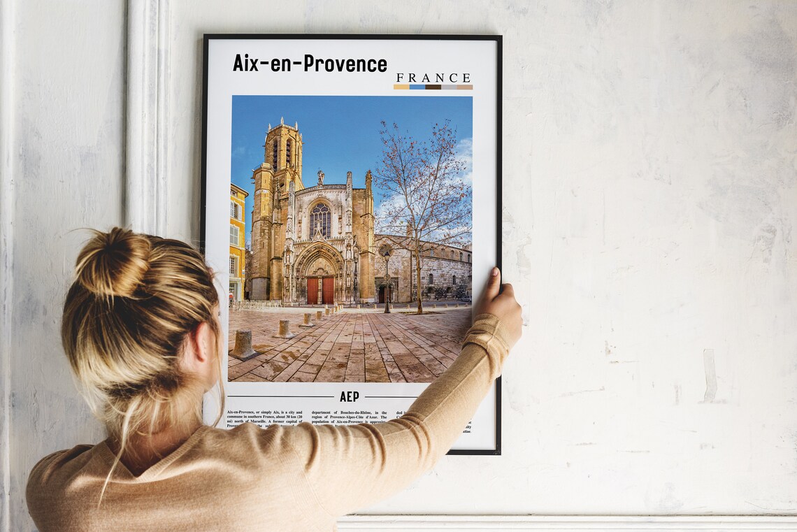 Aix En Provence Travel Poster, City Artwork - Image 4