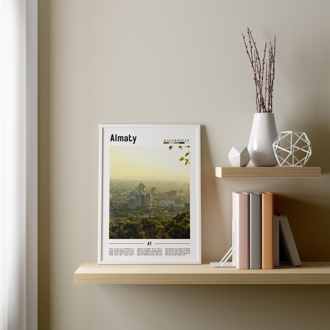 Almaty Poster Almaty Print Almaty Wall Art Asia Print Asia Poster Asia Photo Minimal Travel Poster - Image 3