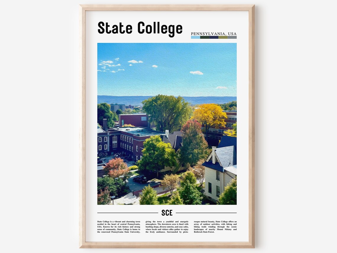 State College, United States Travel Poster