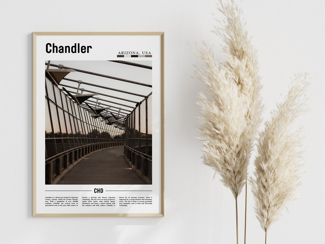 Chandler Poster Chandler Print Chandler Wall Art United States Photo United States Poster United States Print - Image 3